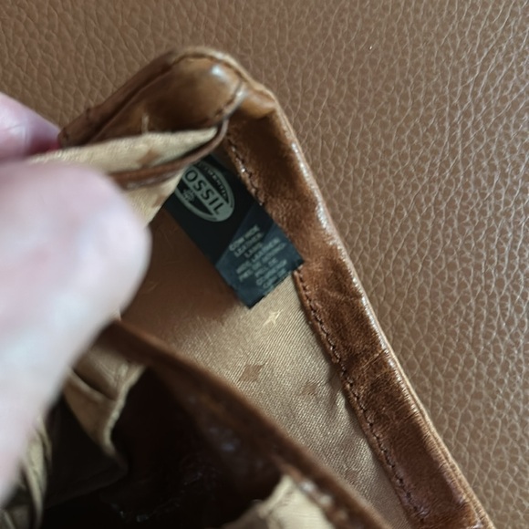 Fossil leather trifold long live vintage wallet - Picture 5 of 8